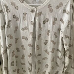 Cardigan with Pineapples